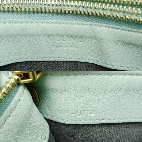 Celine Trio Small Shoulder Bag Leather Mint - Picture 7 of 9